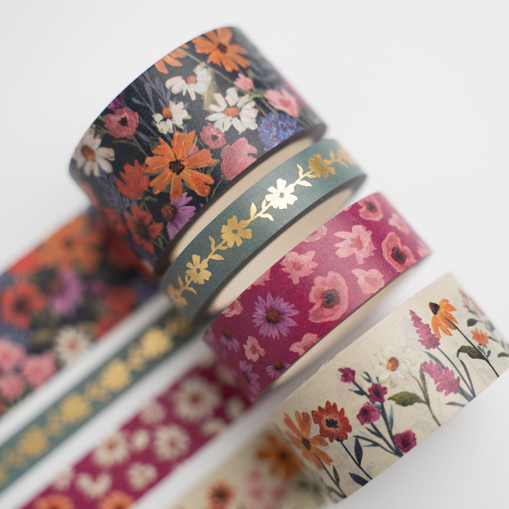 Archer & Olive - Meadow & Vine Wildflowers Washi: Wildflowers (WT374)